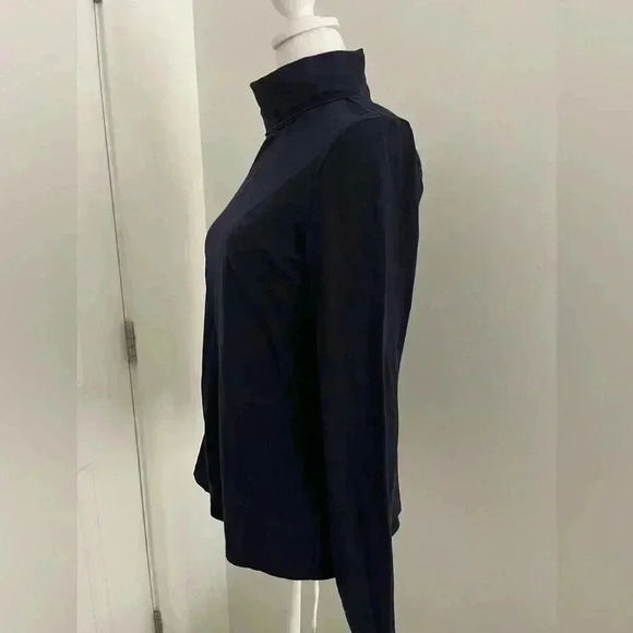 TALBOTS - Navy turtle neck long sleeve M - Picture 2 of 7